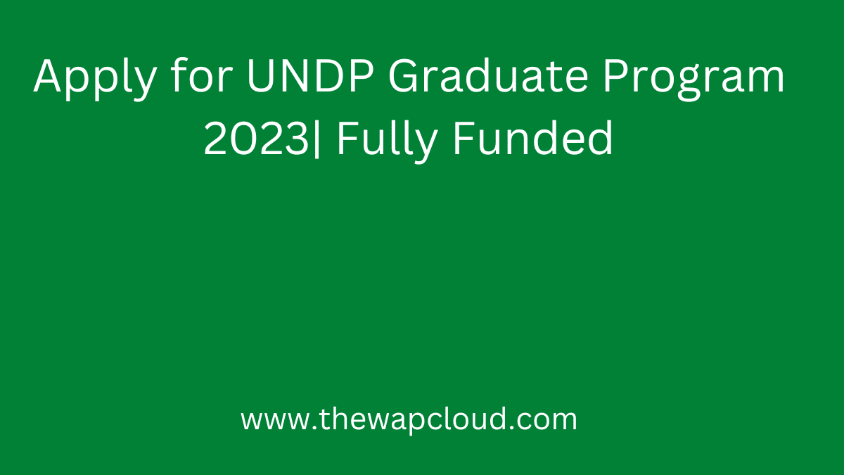 UNDP Graduate Program 2023